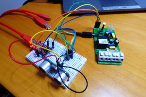 HC-SR04 ultrasonic range module with the Sonoff TH10/TH16